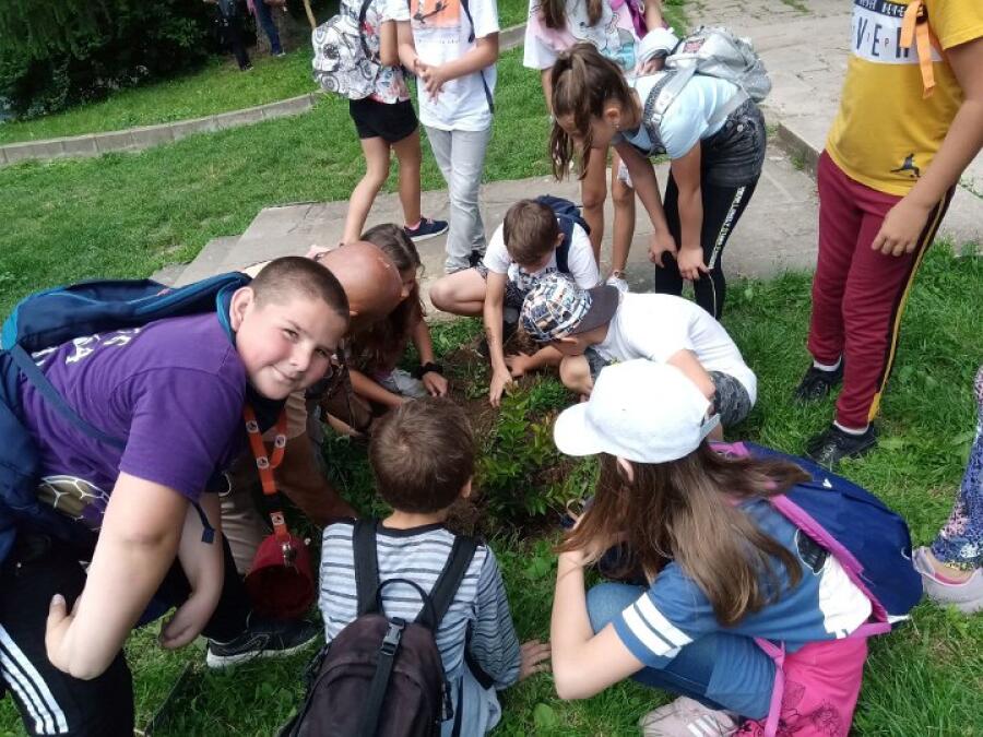 Ученици от СОУ „Емилиян Станев“ почистиха пътя от кв. Асенов до Ксилифор
