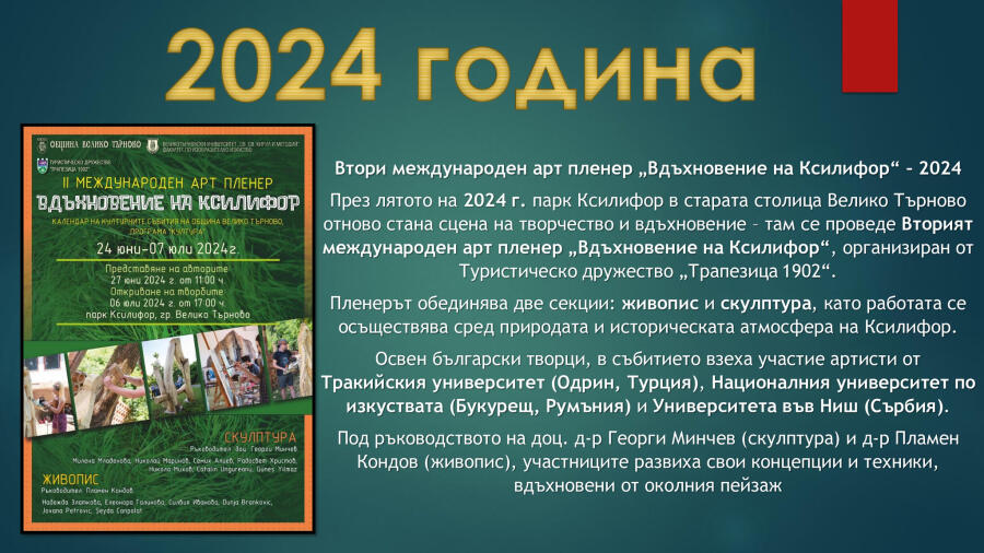 Изложба 3 години международен арт пленер „Вдъхновение на Ксилифор“